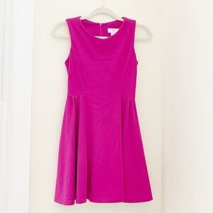 Aqua Pink Fit and Flare Sleeveless Mini Dress